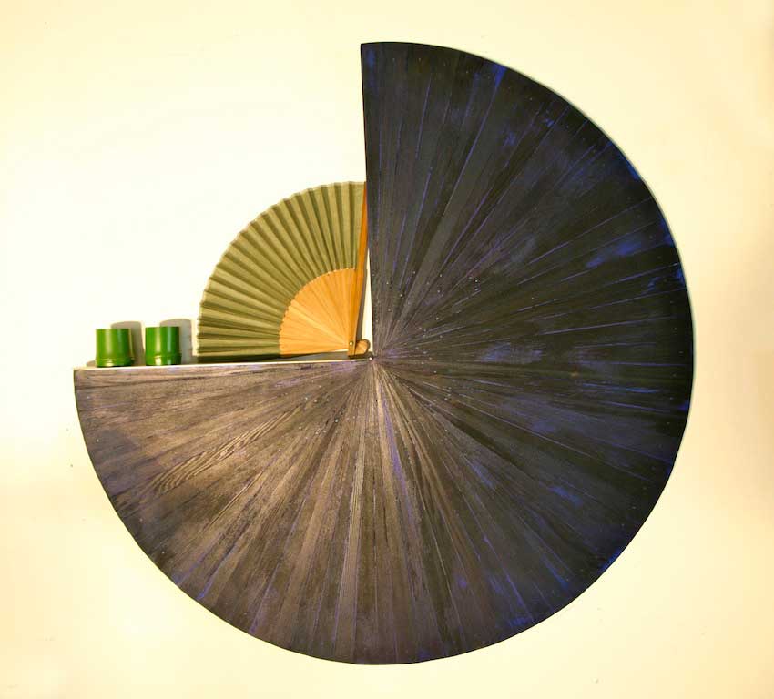 Green Tea, 800mm wide x 800 high x 80deep. Cedar, bamboo, paper